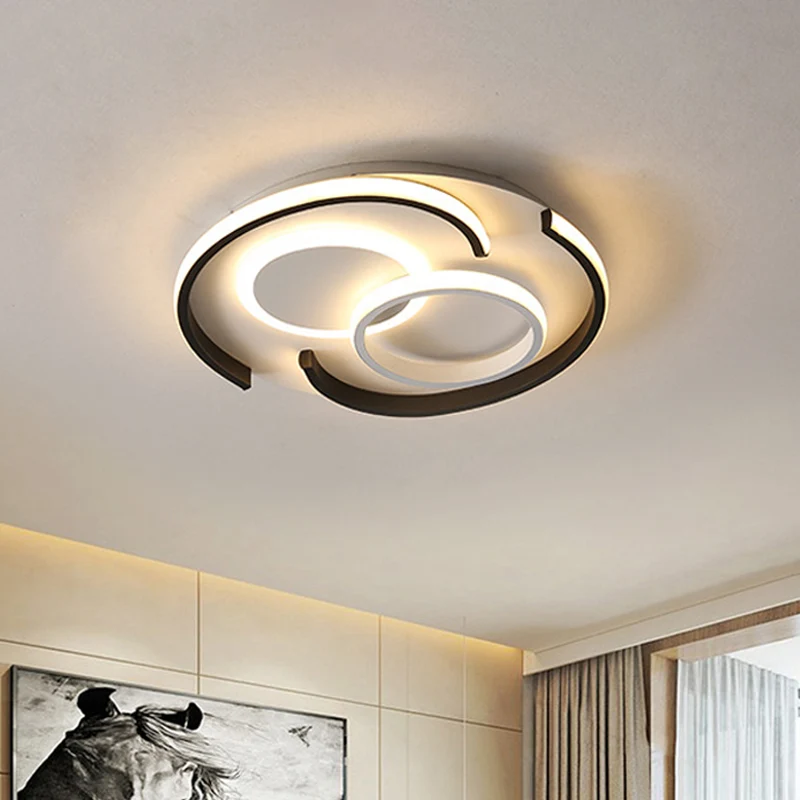 Zwarte ronde/vierkante/rechthoekige plafondinbouw moderne metalen LED-inbouwverlichting warm/wit helder