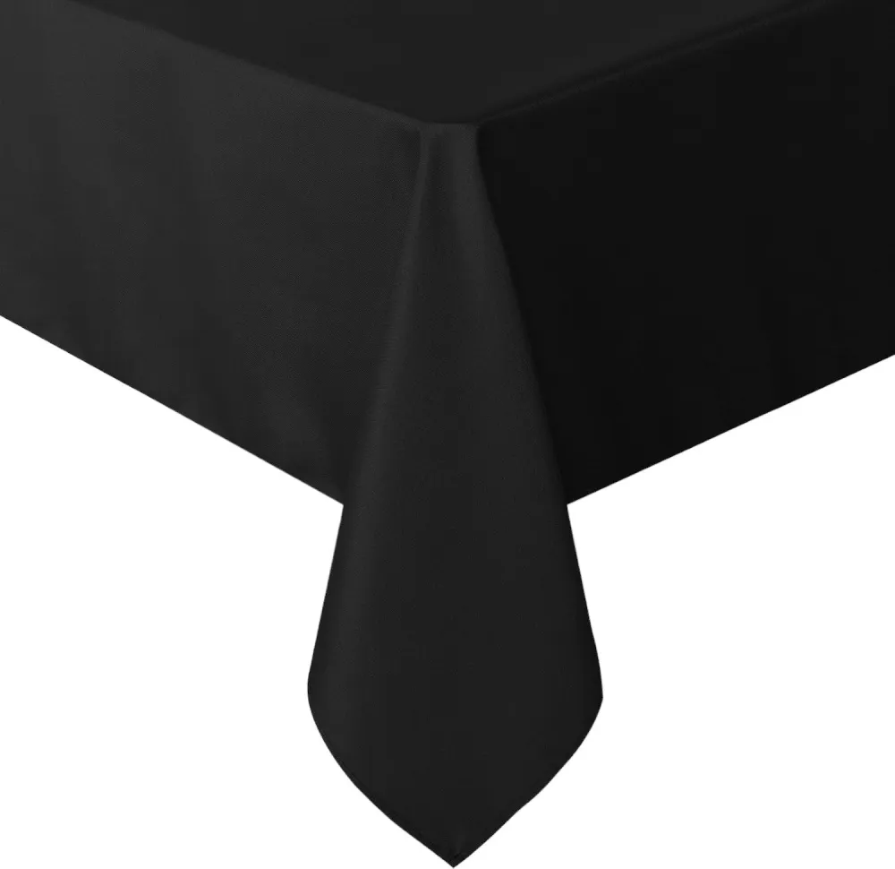Tafelkleed Luxe - 260x150 cm - Zwart - Waterafstotend - Tafellaken - Tafelzeil - Tafelkleden - Tafelkleed Katoen