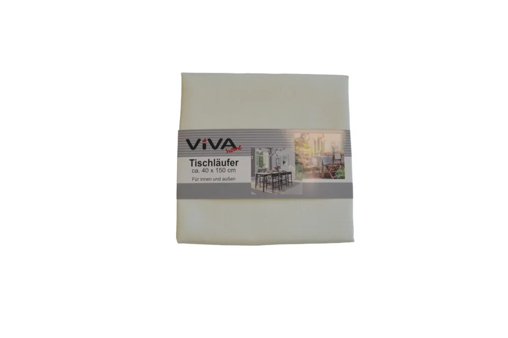 Tafelloper - 40 x 150 cm - Créme - Linnenlook - Aankleding van je Tafel - Tafellinnen