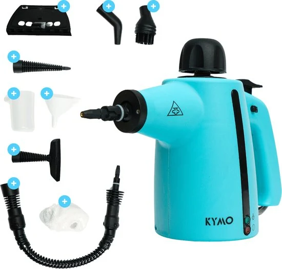 Kymo Handstoomreiniger Plus - Reinigingsmachine - Stoomapparaat Vloer-Bank-Badkamer-Keuken - Handstomer - Stoomreiniger ba...
