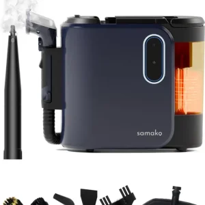Tapijtreiniger PowerClean Pro 2000W - Stoomreiniger en vlekkenreiniger - 8 Opzetstukken - 100° Stoom - Bankreiniger - Meub...