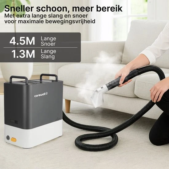Tapijtreiniger PRO - Vlekkenreiniger - Stoomreiniger Stofzuiger - Bank Reiniger Machine - Zetelreiniger met Opzuig - Texti...