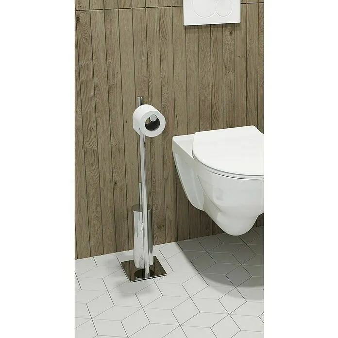 Allibert Toiletbutler Coperblink - Hoogte: 70 cm, Chroom, Glanzend