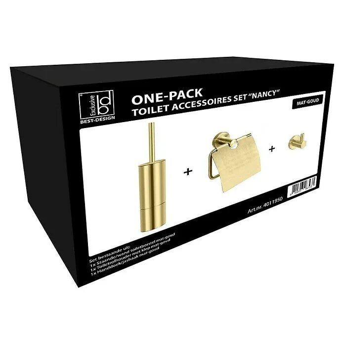 Best Design Toilet-combi-borstelgarnituur Nancy - Goud