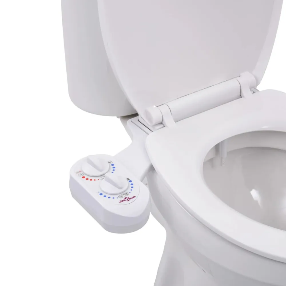 Bidetaansluiting voor toiletbril warm/koud water enkel mondstuk
