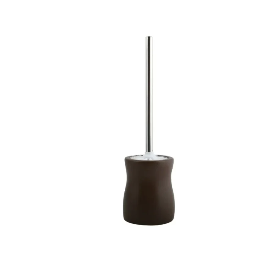 Ceramic toilet brush holder chocolate color Athena collection