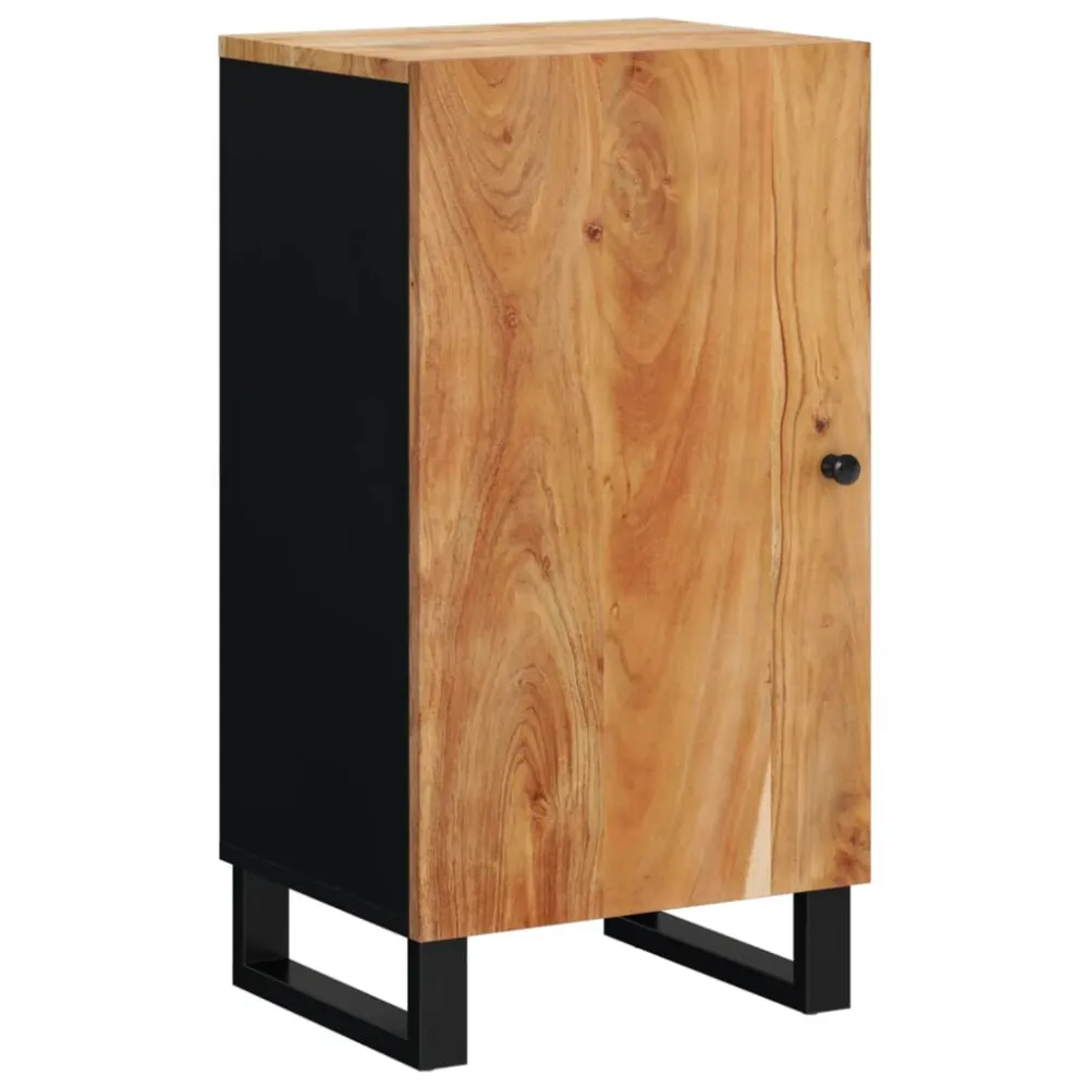 Dressoir met deur 40x31x75 cm massief acaciahout