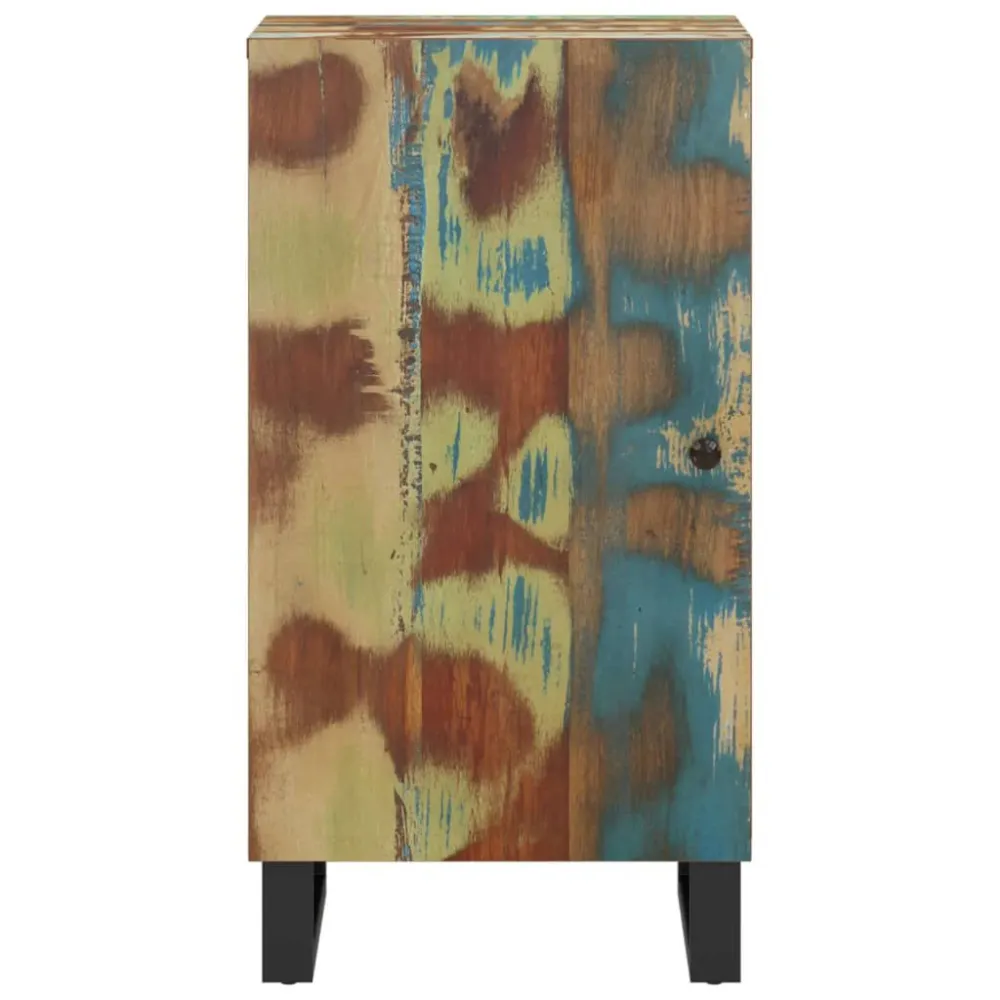 Dressoir met deur 40x31x75 cm massief gerecycled hout
