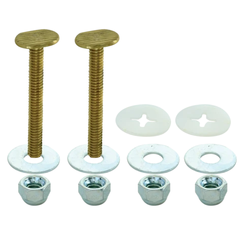 EZ-FLO Toilet Closet Bolts Messing 1/4 . x 2-1/4 .