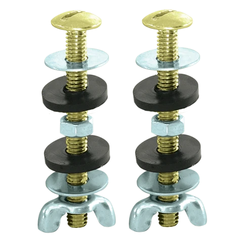 EZ-FLO Toilet Tank Bolts Round-Head Geel koper 5/16 . x 3 .