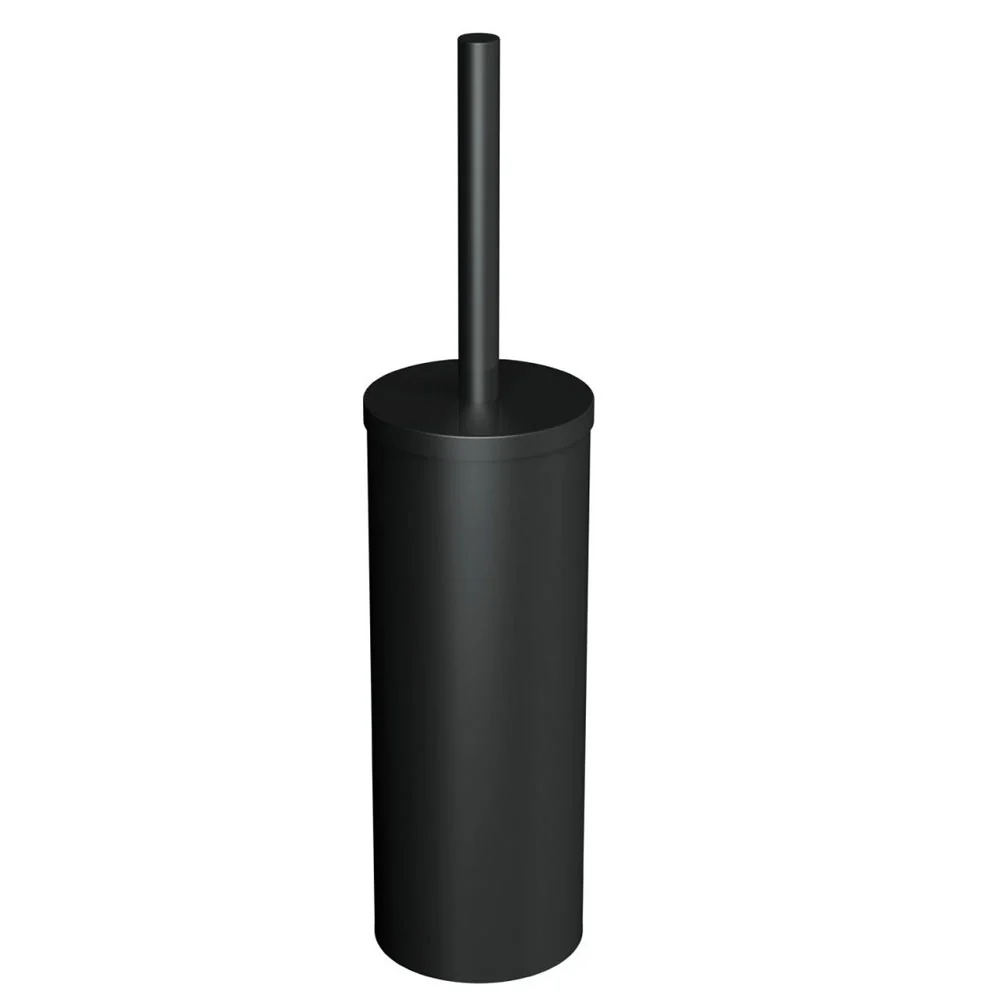 Floor toilet brush holder stainless steel from 'Logic' collection Cosmic - Gedempt Black