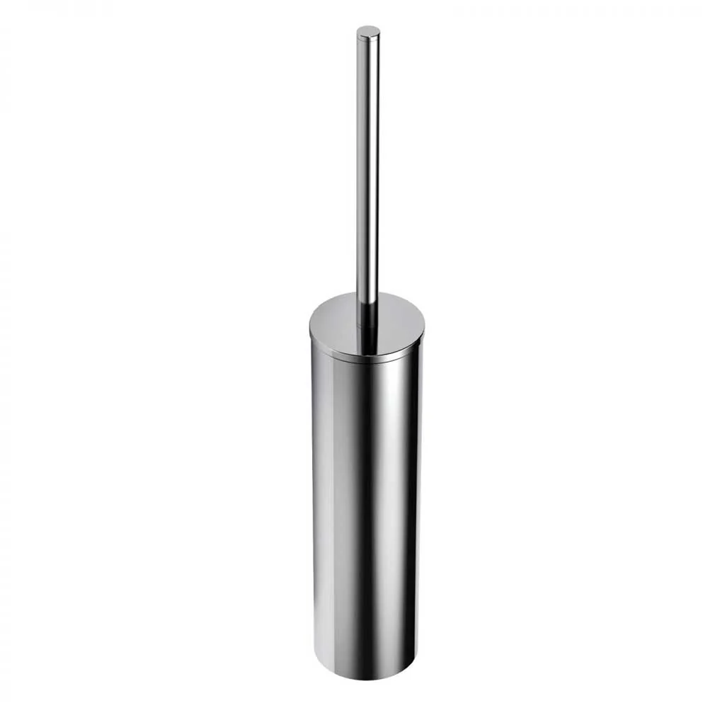 Freestanding toilet brush holder chrome-plated brass Colombo Design Pocket collection