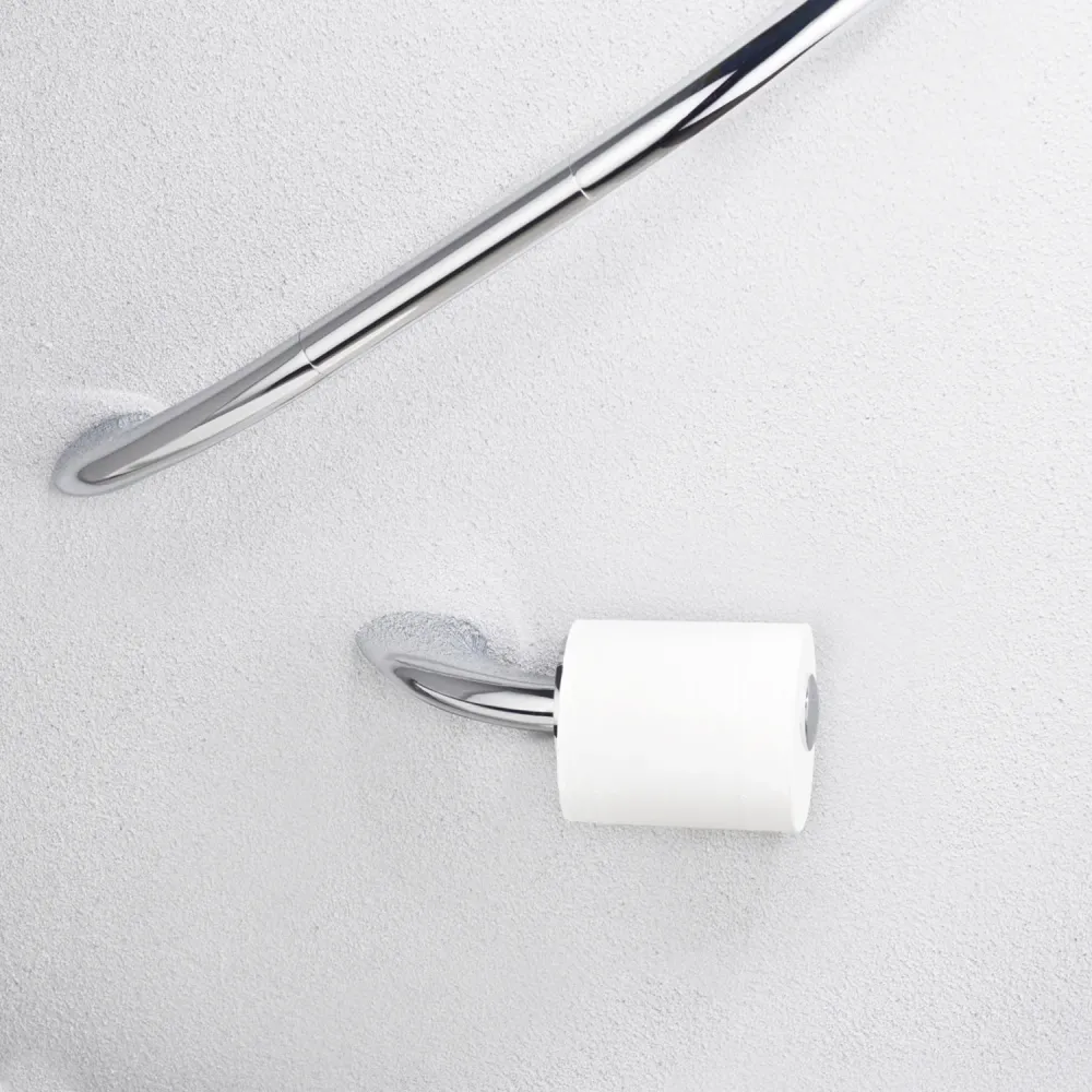 Gedy toilet paper holder model Maldive Geel koper and Cromall - Chrome-plated