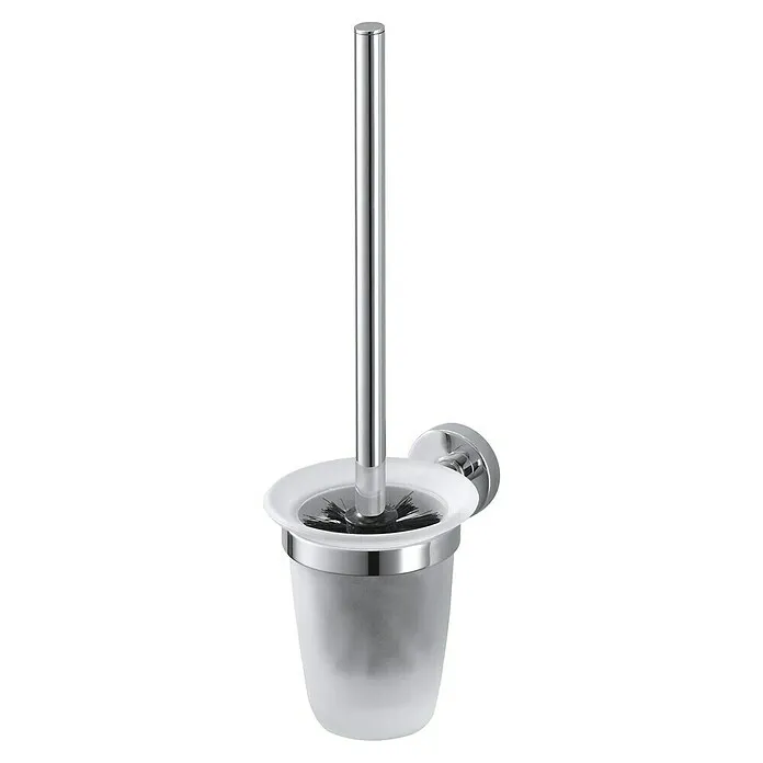 Haceka Kosmos Toiletborstel met houder - Glas, Chroom