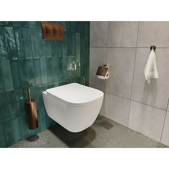 Haceka Toiletborstel met houder - Roestvrij staal, Koper