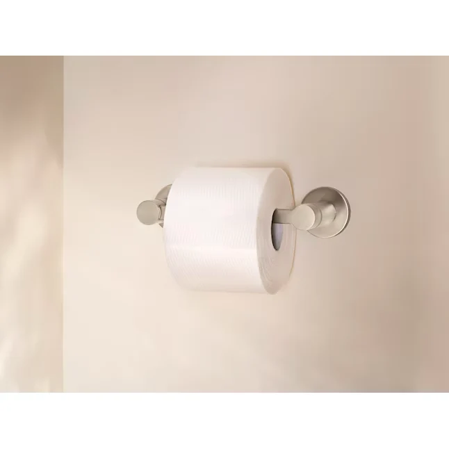 Moen 3-Piece Avri Matglans Nickel Decorative Bathroom Hardware Set Towel Bar,Toilet Paper Holder and Towel Ring