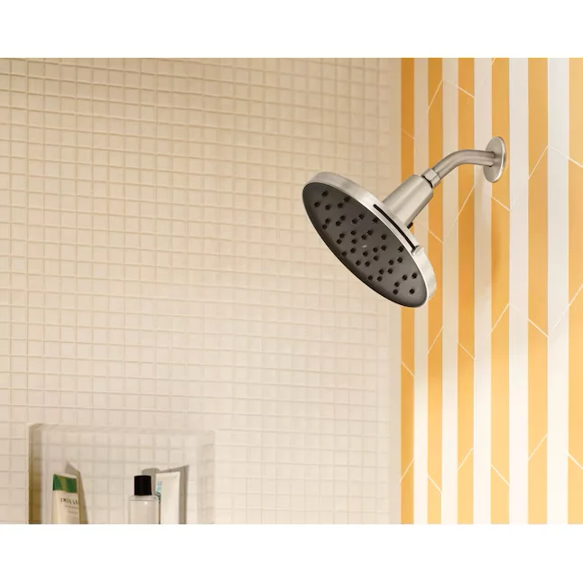 Moen Avri Magnetix Spot Resist Satijnachtig Nickel 1-handle Single Function Round Bathtub and Shower Faucet Valve Included