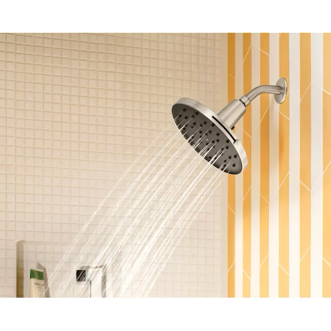 Moen Avri Magnetix Spot Resist Satijnachtig Nickel 1-handle Single Function Round Bathtub and Shower Faucet Valve Included