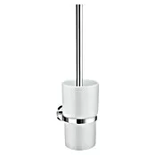 Smedbo Home Toiletborstel met houder Porselein - Messing, Chroom, wit