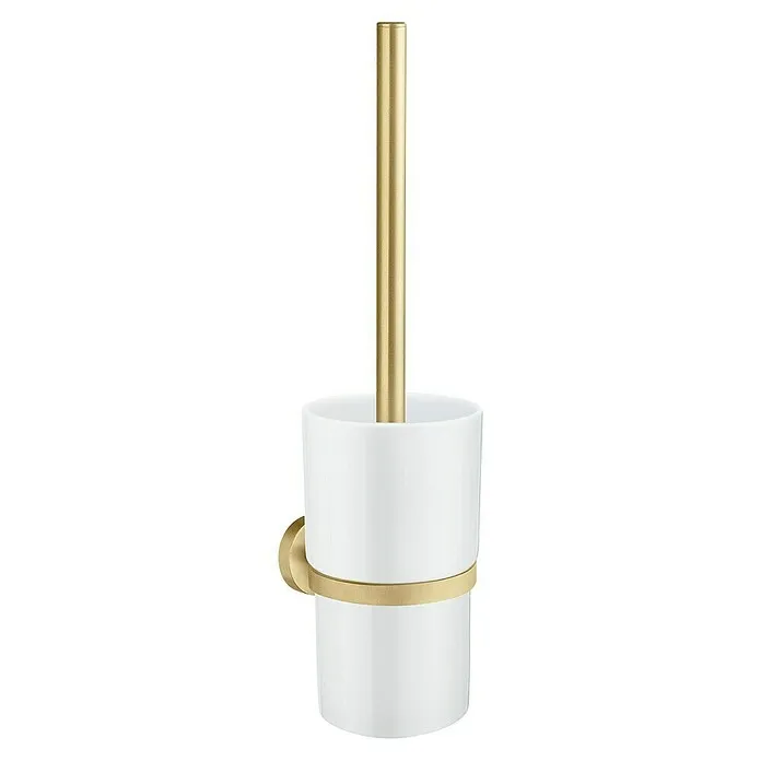 Smedbo Toiletborstel met houder Porselein HOME - Porselein, Messing, wit
