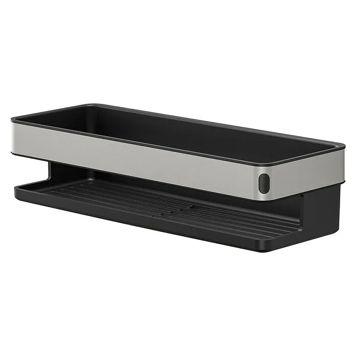 Tiger Douchekorf Cooper - 105 x 280 x 69 mm, Zwart/Grijs