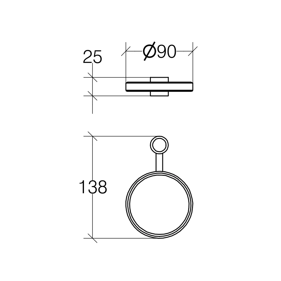 Toilet brush holder bathroom stand accessory Lineabeta Ranpin collection