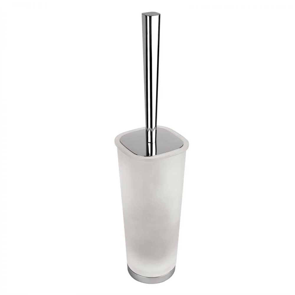 Toilet brush holder countertop chrome-plated geel koper Colombo Design Alizé collection