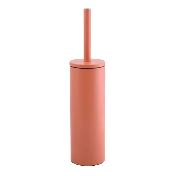 Toilet brush steel holder model Akira - Effen terracotta