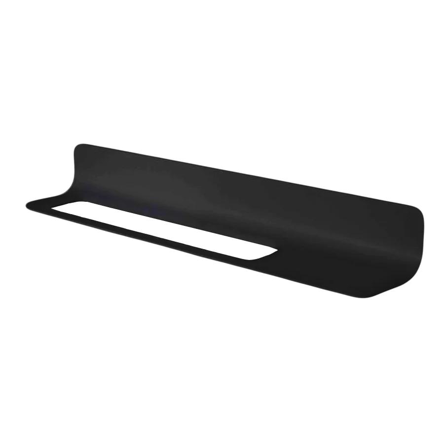 Towel rack and bathroom accessories shelf 80 cm Curvà collection Lineabeta - Embossed Zwart