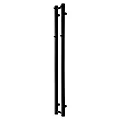 TVS Design Badkamerradiator KIRO 2 - b x h: 135 x 1.400 mm, Zwart