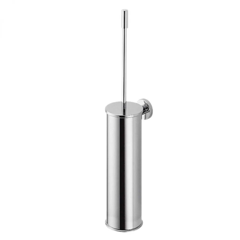 Wall-mounted toilet brush holder polished chrome geel koper Plus collection Colombo Design