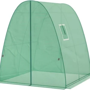 4goodz Boogvormige Foliekas met 2 Roldeuren - 180x180x200 cm - Groen