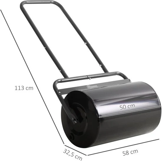 4goodz Gazonwals Tuinwals 32 cm Diameter - 38 liter Water-Zand Vulling