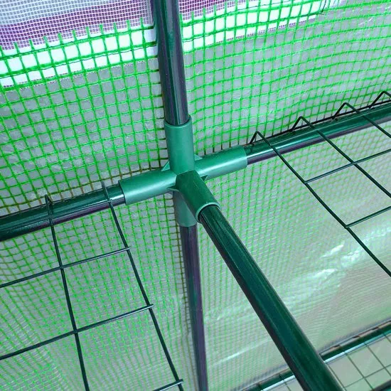 4goodz Kunststof Foliekas Muurbevestiging 200x100x215 cm - Groen