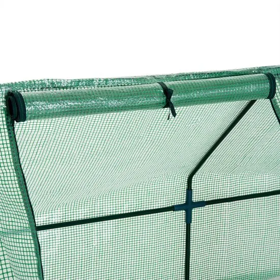 4goodz Kweekkas met Raam 270x90x90 cm - foliekas van staal 01-0469