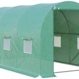 4goodz Tunnelserre Kweekkas 395x195x190 cm - Foliekas met Raam