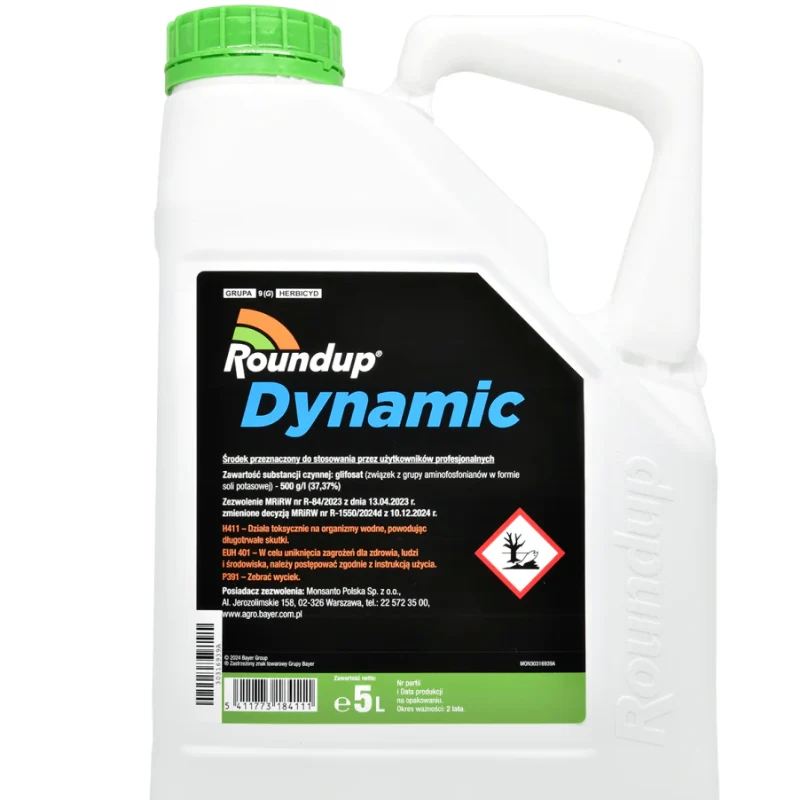 Roundup Dynamic 500 Glyfosaat Herbicide 5L Bayer