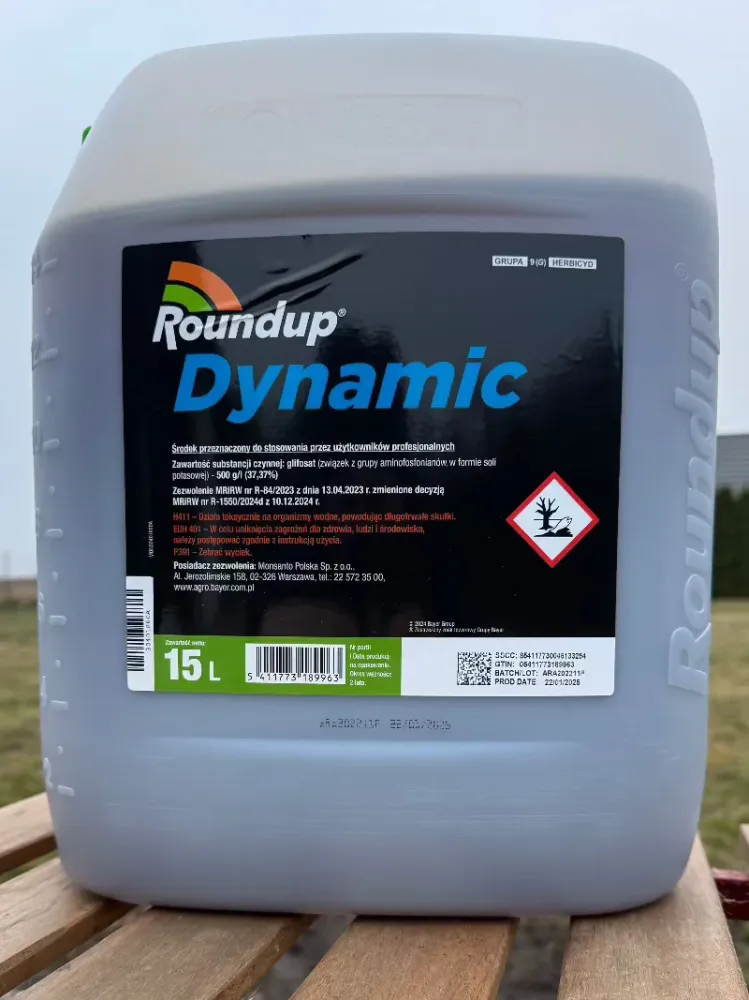 Roundup Dynamic 500 Glyfosaat Herbicide 15L Bayer