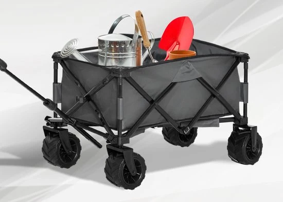 Bolderkar Strand inklapbare Handwagen 360° Tuinwagen