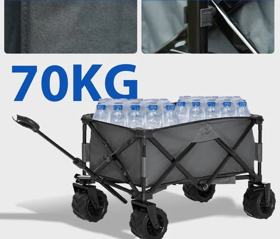 Bolderkar Strand inklapbare Handwagen 360° Tuinwagen