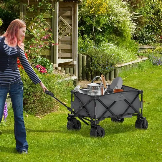 Bolderkar Strand inklapbare Handwagen 360° Tuinwagen