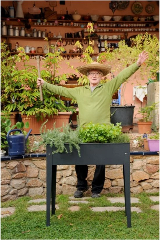 Herstera Garden - HG08901901 - Plantenbak - Bloembak - Tuin Hochbeed - 40 x 84 x 100 cm