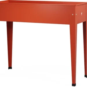Herstera Garden Urban Hoge Plantenbak Staal - 100x40x84cm - Rood