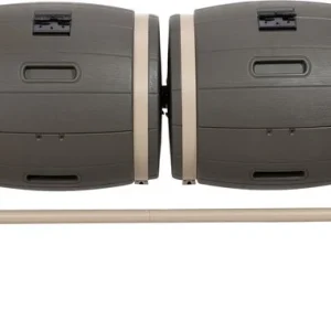 Lifetime® Kunststof Composteerder met 2 vaten 380L - 79x160x110cm