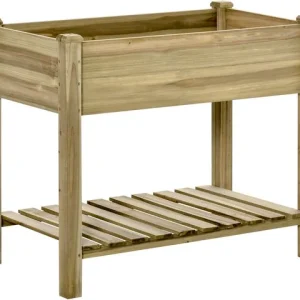 Plantenbak verhoogd - geïmpregneerd Hout - 51x91x75 cm