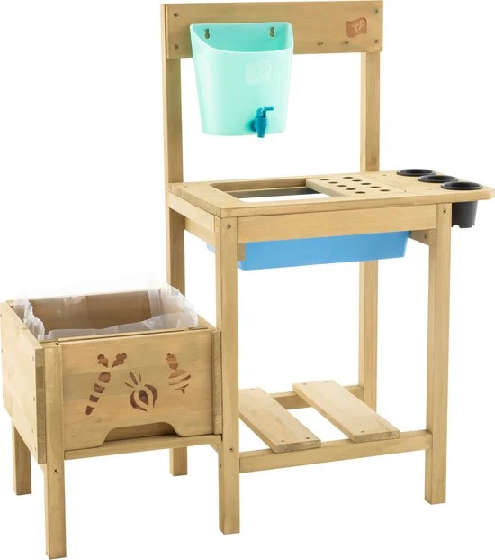 TP Toys Grow Up Houten Plantentafel en Modderkeuken - 88x83x34 cm
