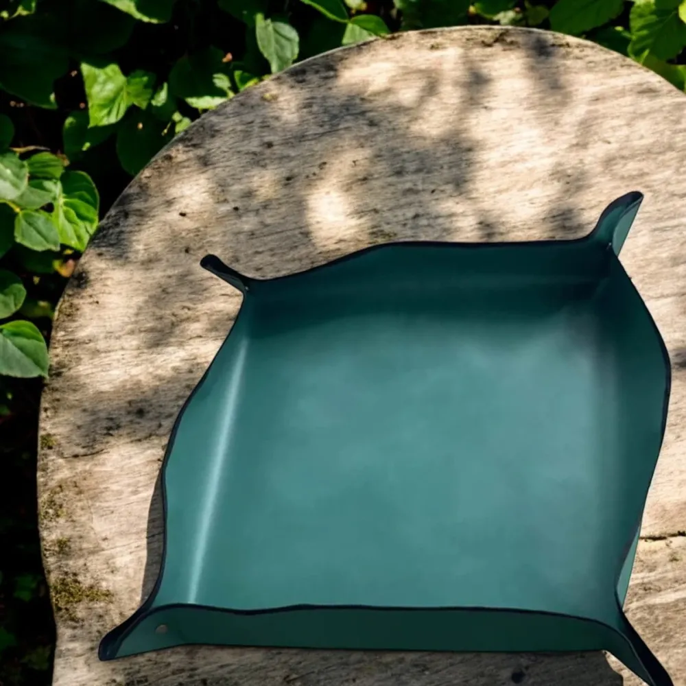 Verpotmat - 100 x 100 cm - Groen met Drukknopen - Waterdichte Mat - Plantenmat - Tuinmat