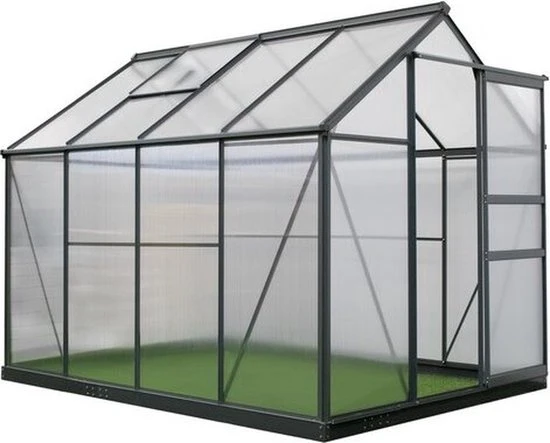 Westmann Aluminium kas Flora 68 | Antraciet | 252x192x201cm