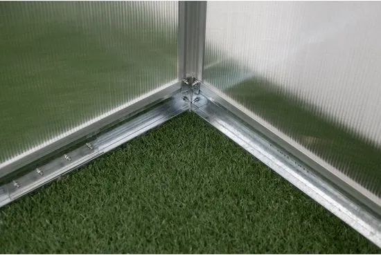 Westmann Aluminium kas Flora 64 - Zilver - 132x190x201cm