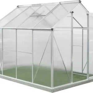 Westmann Aluminium kas Flora 68 - Zilver - 252x192x201cm